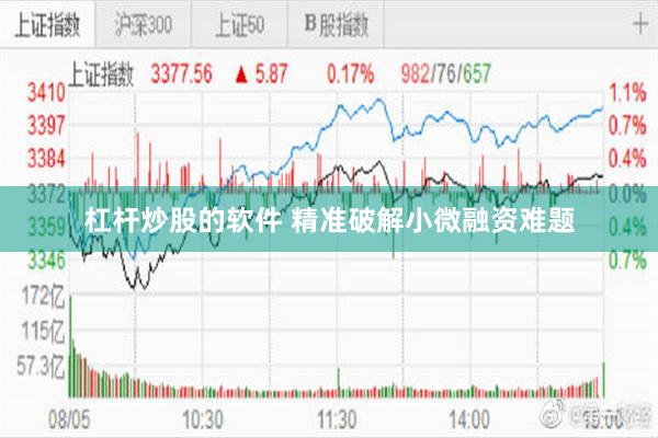 杠杆炒股的软件 精准破解小微融资难题